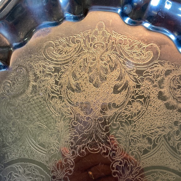 SEIDEN BRASS TRAY, appx. 11 x 14” w/ a little tarnishing, still beautiful.  $44 - Picture 5 of 10